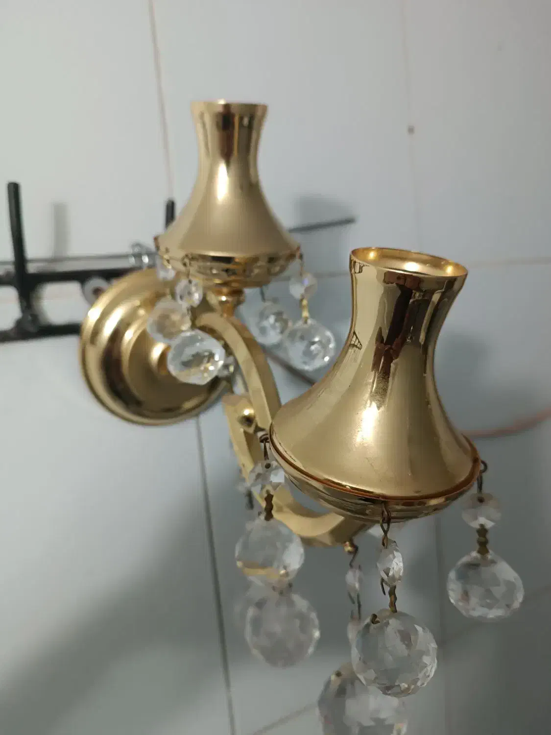 لوستر 2 شاخه|لوستر و چراغ آویز|تبریز, |دیوار