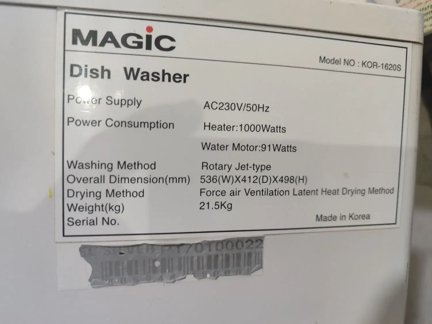 ماشین ظرفشویی مجیک ( رومیزی)|ماشین ظرفشویی|خمین, |دیوار