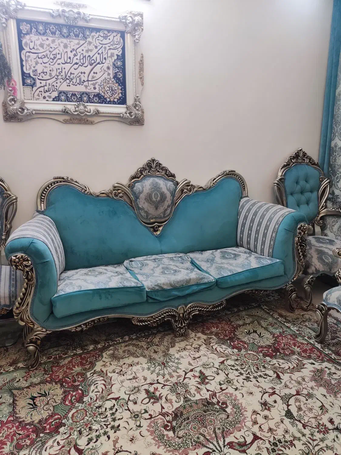 مبل استیل ۹ نفره|مبلمان خانگی و میز عسلی|تهران, ائمه اطهار|دیوار