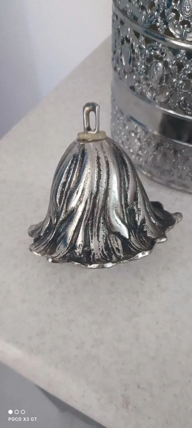 لوستر ۱۰شعله قلم کاری درحد نو|لوستر و چراغ آویز|مشهد, کشف|دیوار