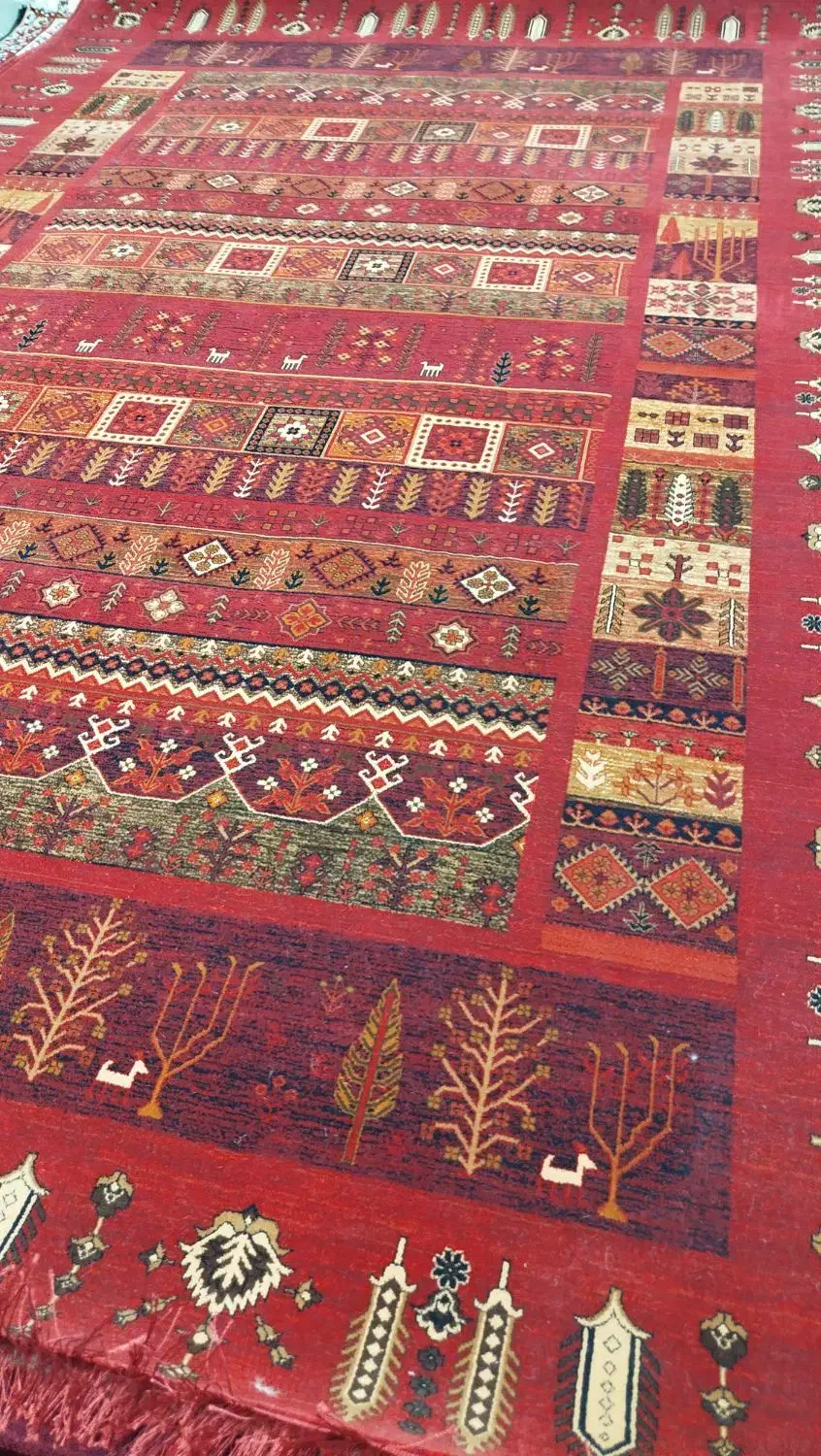 فرش قرمز طرح سنتی در همه سایز|فرش|اصفهان, برزان|دیوار