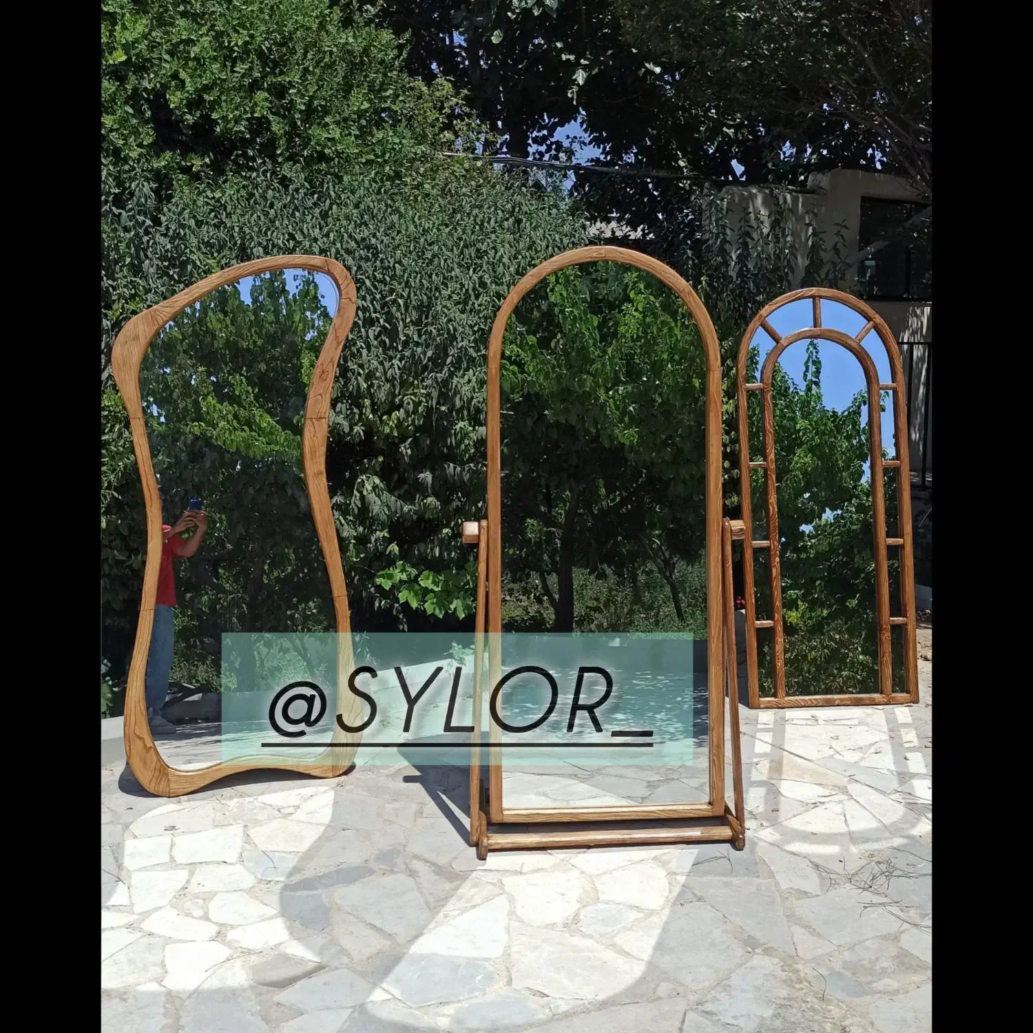 تولیدی آینه قدی چوبی (چوب روس)|آینه|صفادشت, |دیوار