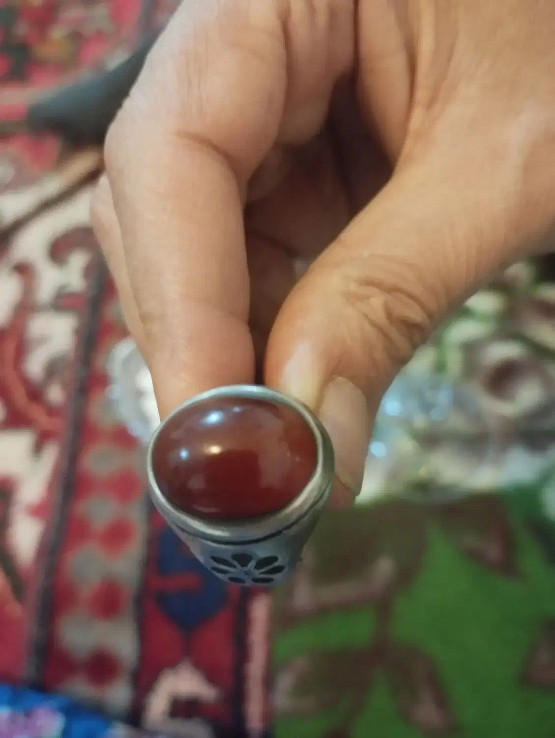 انگشتر عقیق یمنی|جواهرات|مراغه, |دیوار