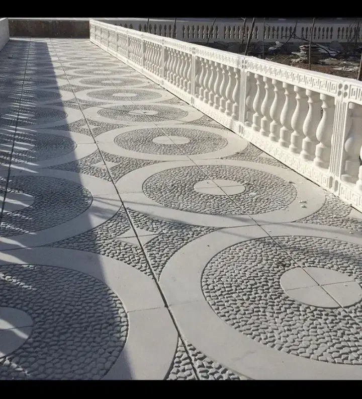 موزاییک حیاط بغل باغچه و کاشی ساده|حراج|داراب, |دیوار