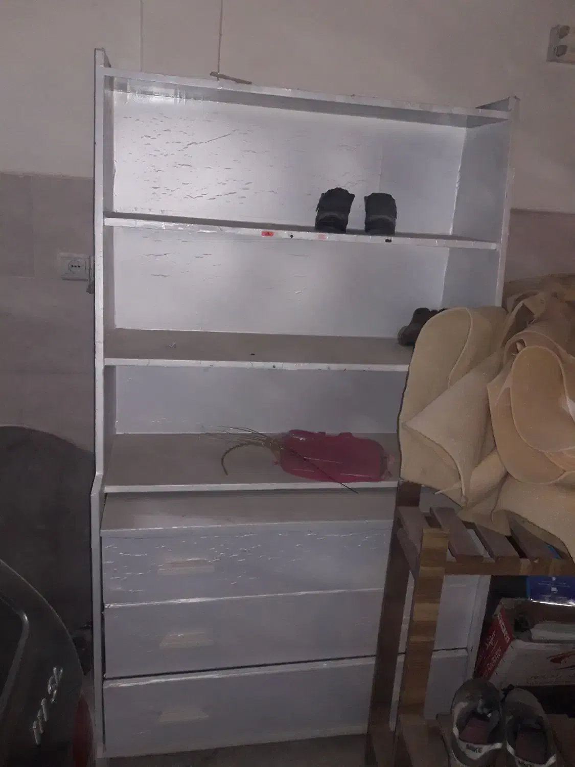 فروش کتابخانه ،استندگل تمام چوب دوطبقه ،اسکوتر|صنایع دستی و سایر لوازم تزئینی|قرچک, شهرک گلها|دیوار