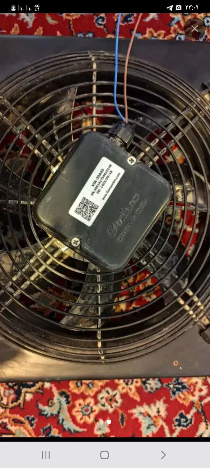 فن سایز ۳۰ دور بالا صنعتی|پنکه و تصفیه‌کنندهٔ هوا|اصفهان, بهارستان|دیوار