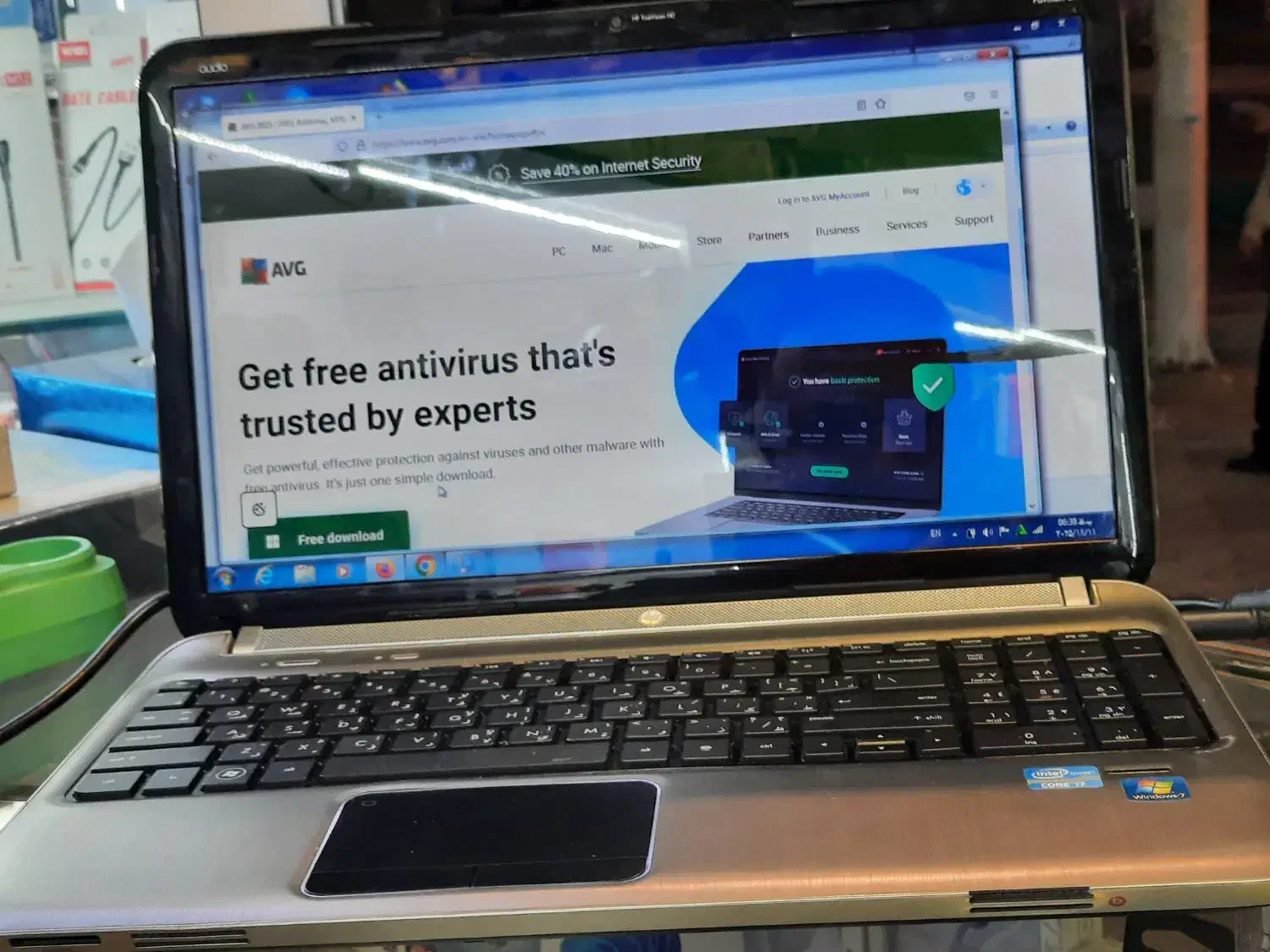 لپ تاپ اچ پی پاولیون dv6 پردازنده cori7 نسل دو|رایانه همراه|قزوین, |دیوار