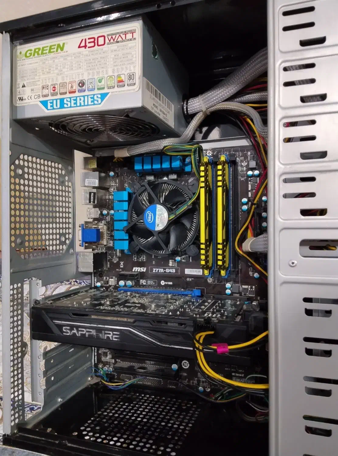 کیس کامپیوتر گیمینگ i7 3770 RAM 16 RX 470 4G|رایانه رومیزی|اسلام‌شهر, شهرک مهدیه|دیوار