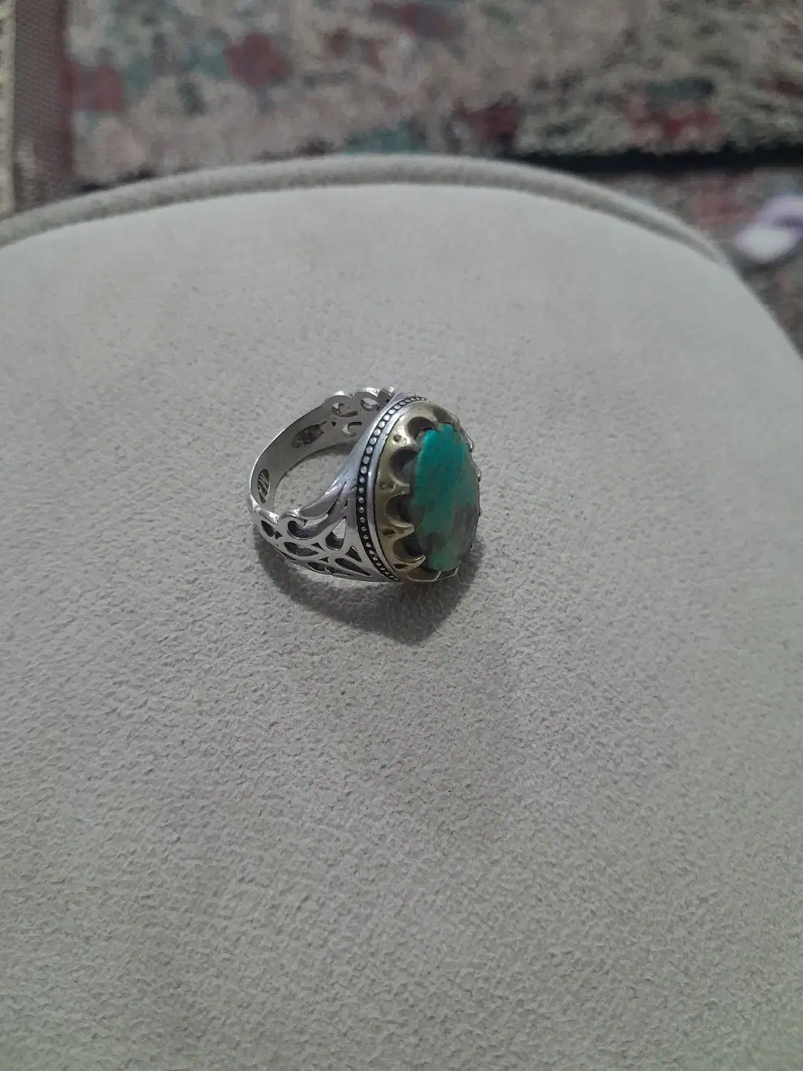 انگشتر فیروزه نیشابور|جواهرات|رفسنجان, |دیوار