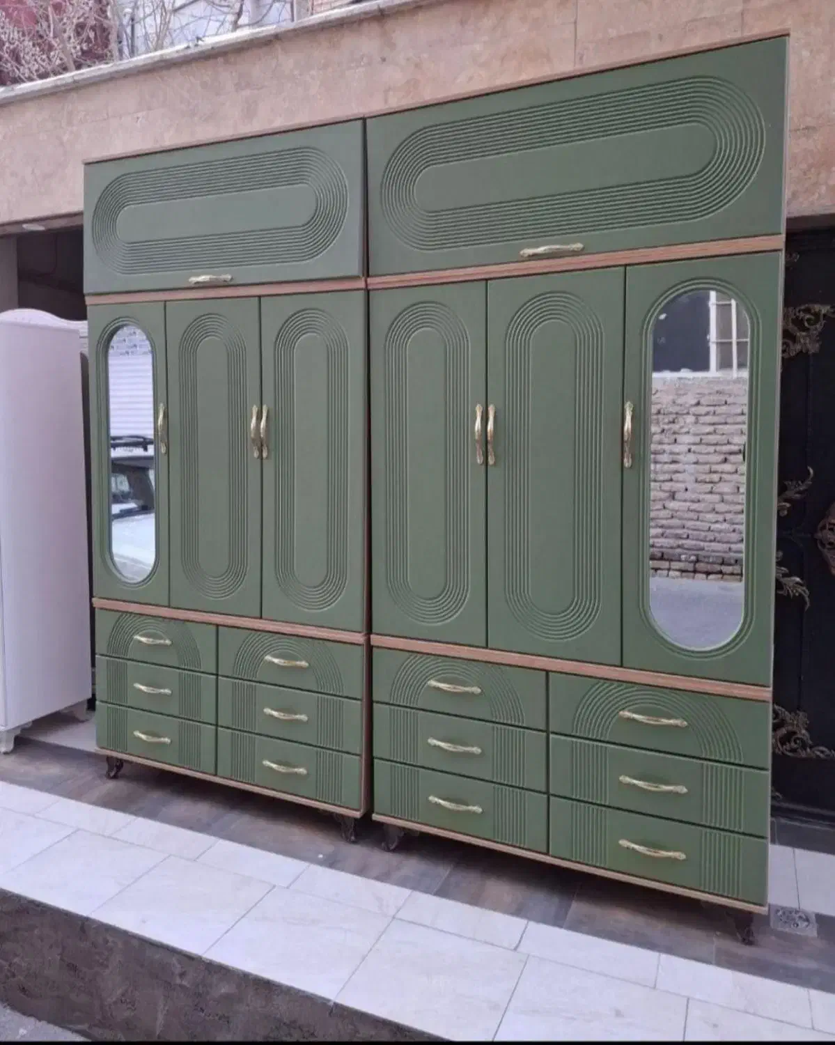 کمد ممبران کابینتی سه تیکه سفارشی کد654|جاکفشی، کمد، دراور|زنجان, |دیوار