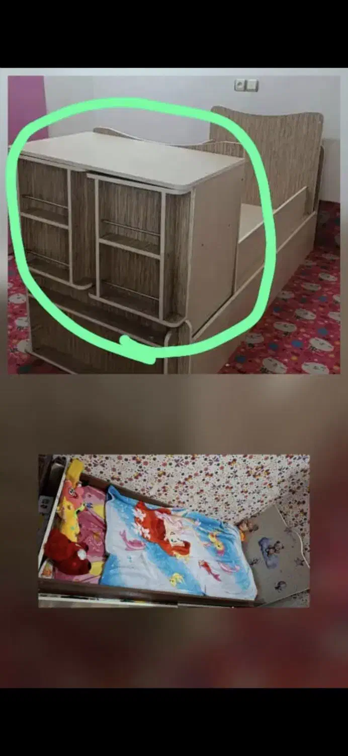 تخت خواب جوان و نوجوان|تخت و سرویس خواب|دزفول, |دیوار