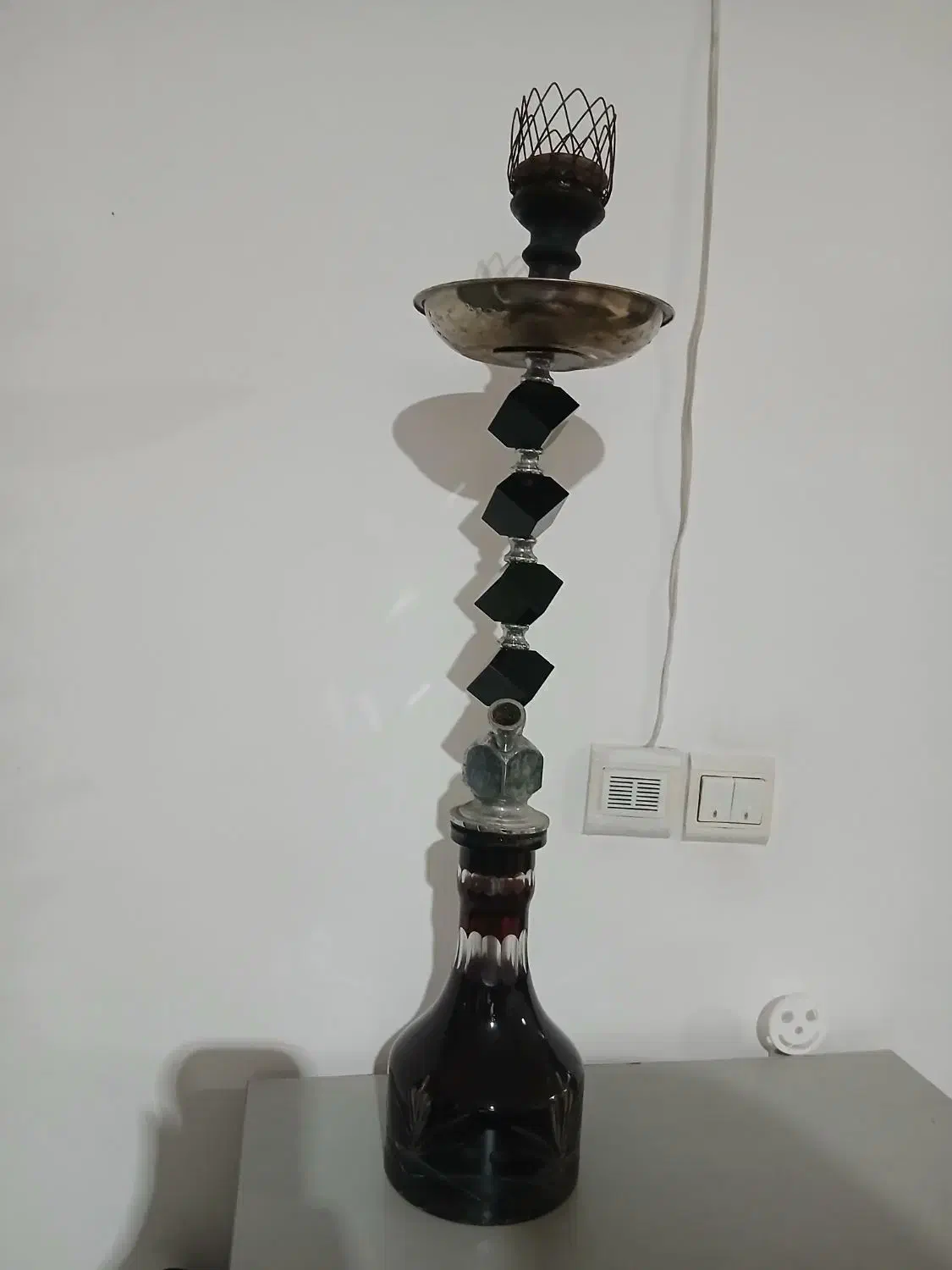 قلیون نما برنجی و کریستالی|کلکسیون و سرگرمی|قرچک, میرزائی شمالی|دیوار