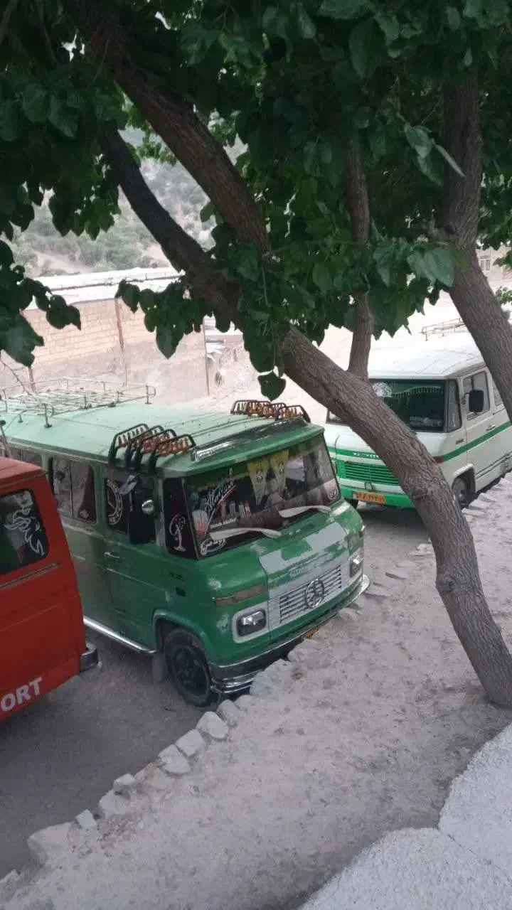 مینی بوس سبز|خودرو سنگین|زنده رود, |دیوار