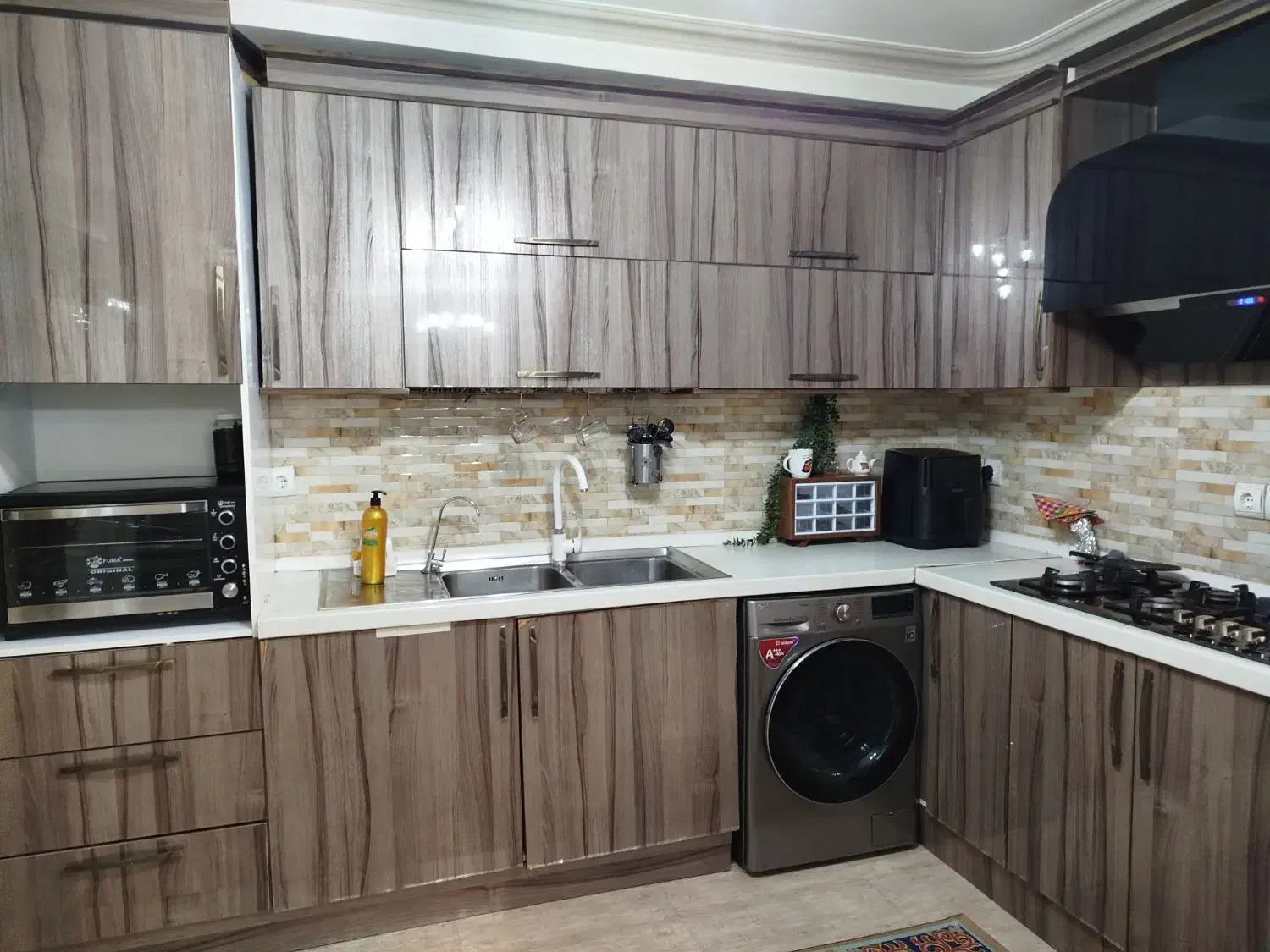 کابینت آماده همراه با هود و سینک و شیرآلات|مصالح و تجهیزات ساختمان|بندرعباس, |دیوار