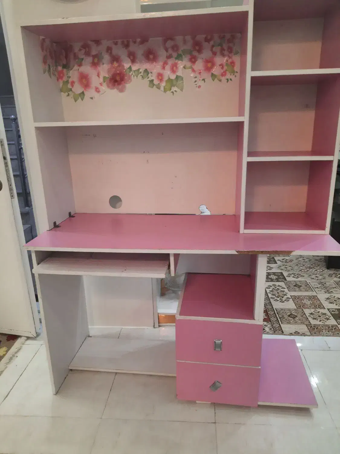 کتابخانه ومیز تحریر|کتابخانه، شلف، قفسه‌های دیواری|بندر ماهشهر, |دیوار