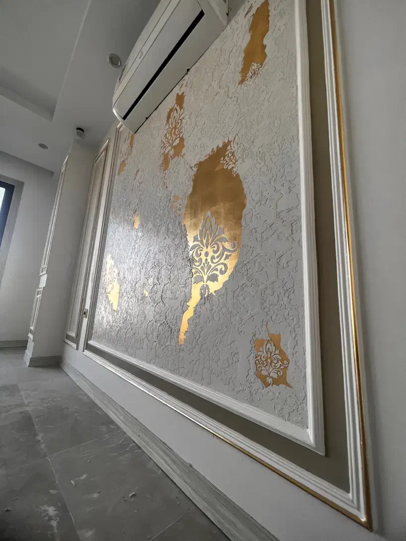 میکروسمنت .پتینه .ورقطلا . نقاشی کلاسیک .طرحسنگ|خدمات پیشه و مهارت|کاشان, باغ فین|دیوار