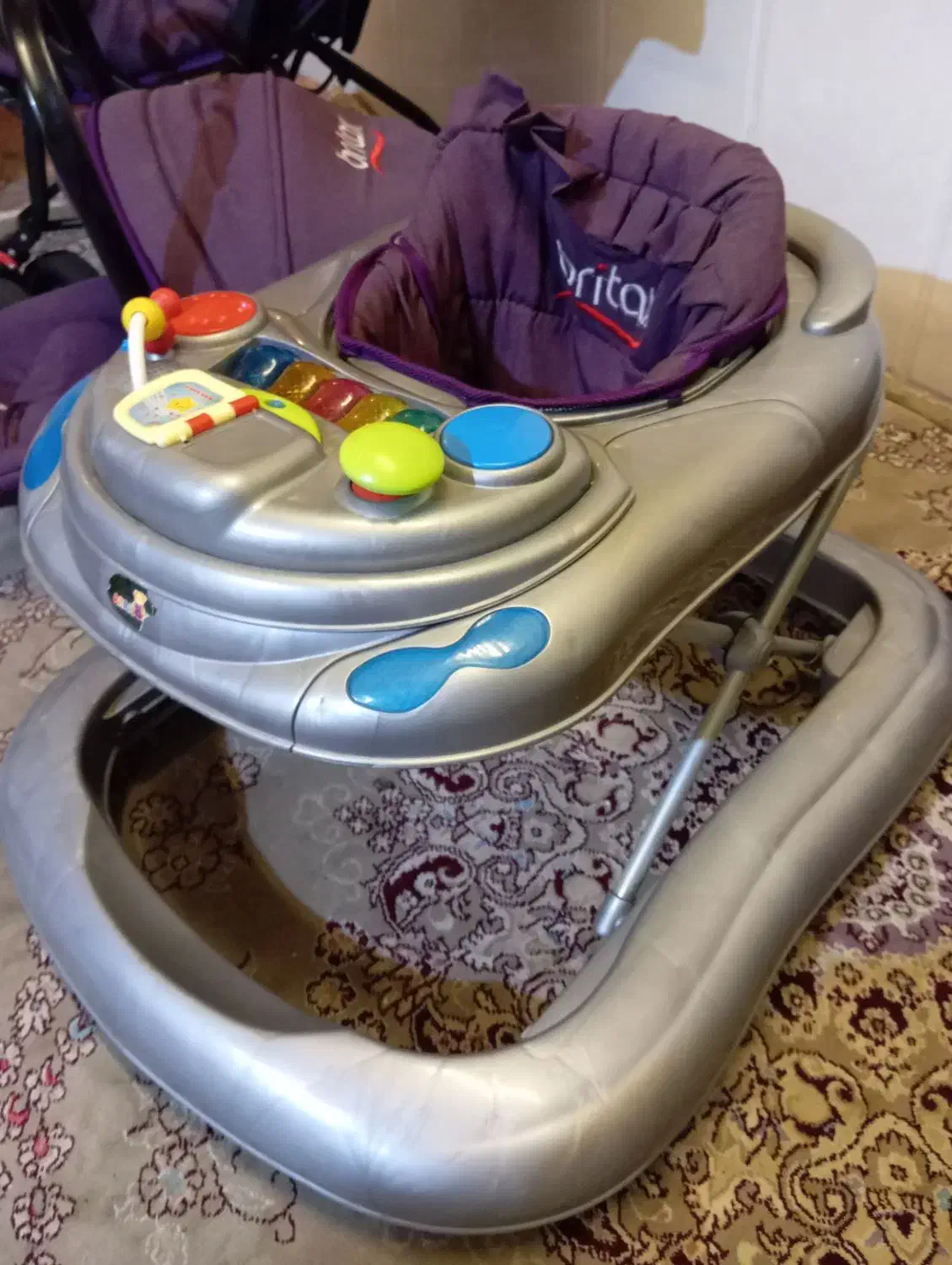 سرویس کالسکه نوزاد ست بنفش فوری|کالسکه و لوازم جانبی|محمدشهر, محمدشهر|دیوار