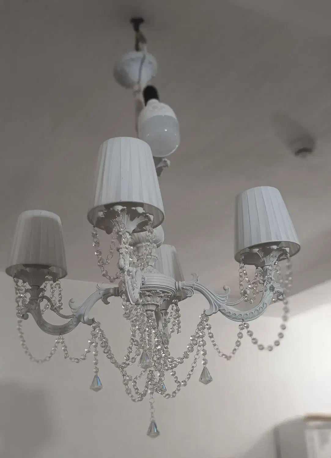 لوستر سفید مدرن نو نو|لوستر و چراغ آویز|خرم‌آباد, |دیوار