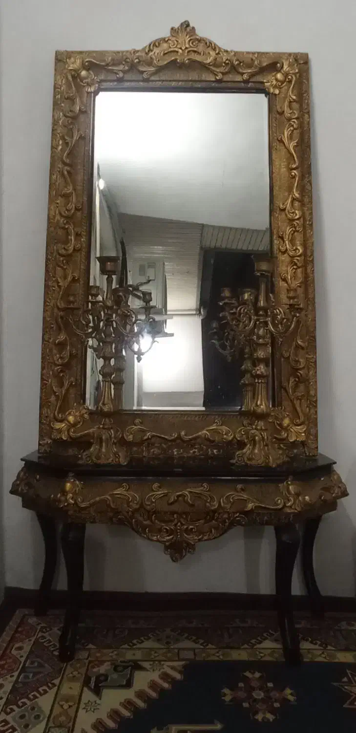 آیینه و شمعدان|آینه|رشت, اسماعیل آباد|دیوار