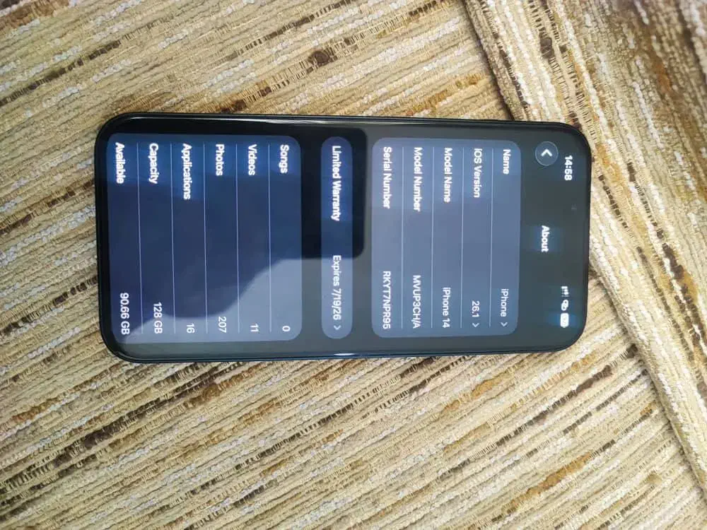 آیفون14نرمال نو|موبایل|کرج, گوهردشت|دیوار