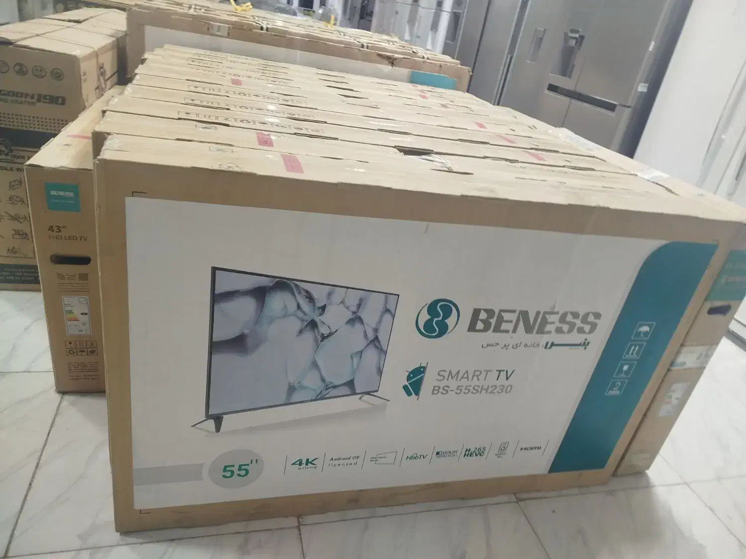 تلویزیون ۵۵تا۶۵به قیمت کار خانه|تلویزیون و پروژکتور|محمدیه-قزوین, |دیوار