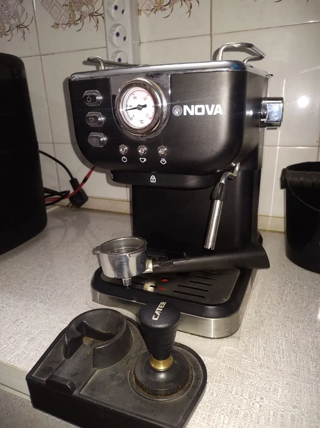 اسپرسو ساز نوا سه چهرار بار استفاده شده|سماور، چای‌ساز، قهوه‌ساز|شهریار, کهنز|دیوار