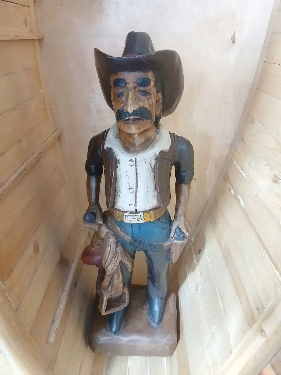 مجسمه چوبی کابوی کلاسیک روح تگزاس|مجسمه، تندیس، ماکت|تهران, نعمتآباد|دیوار