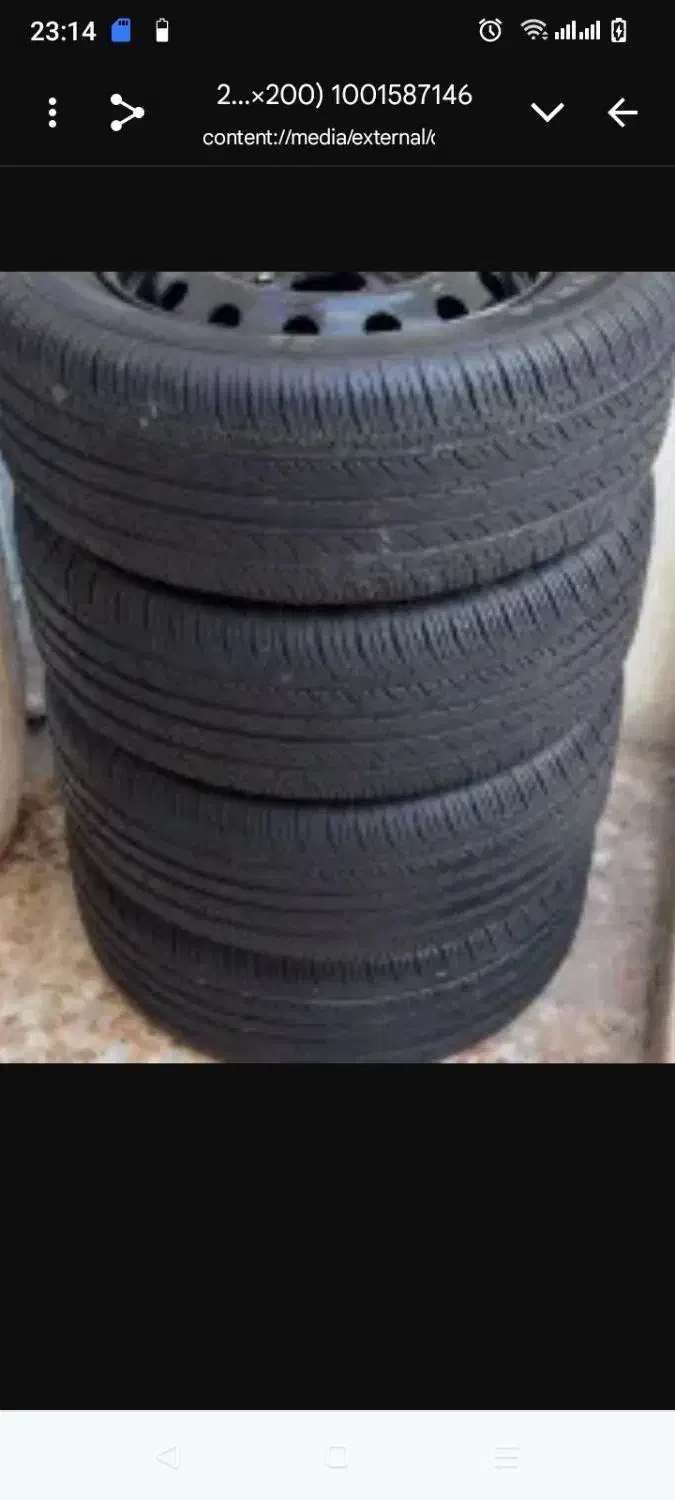 رینگ و لاستیک 15 همراه با قالپاق در حد نو|قطعات یدکی و لوازم جانبی|اهواز, سلطانمنش|دیوار