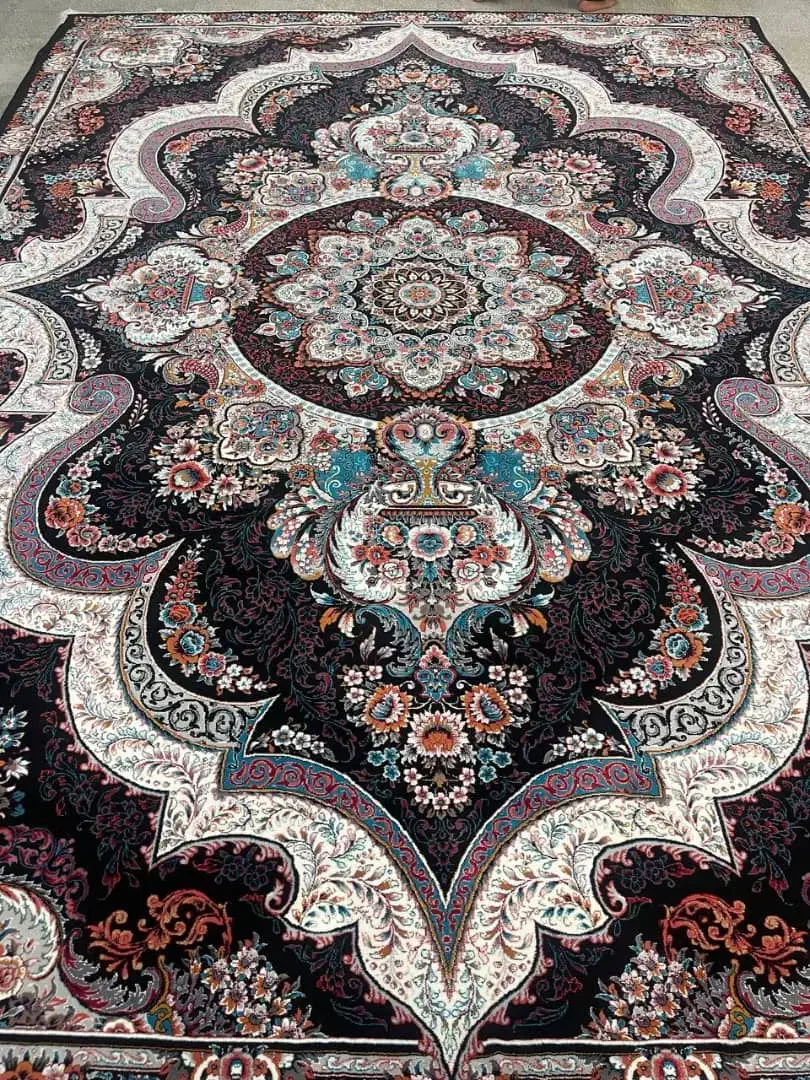 فرش شهیاد سرمه ای۱۰عدد داخل کاوراکبند مناسب جهزایه|فرش|اردبیل, |دیوار