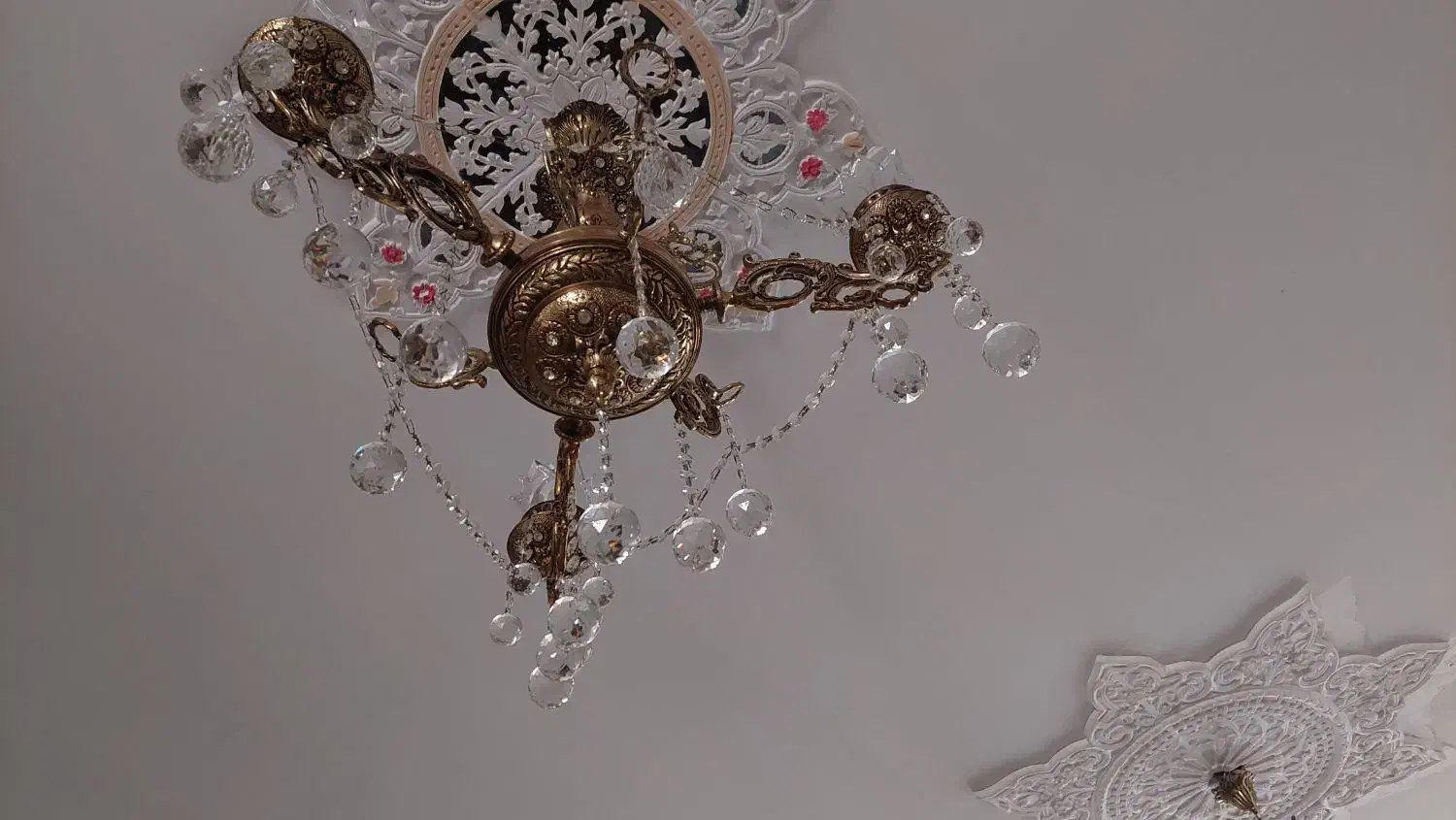 لوستر برنج|لوستر و چراغ آویز|بروجرد, |دیوار