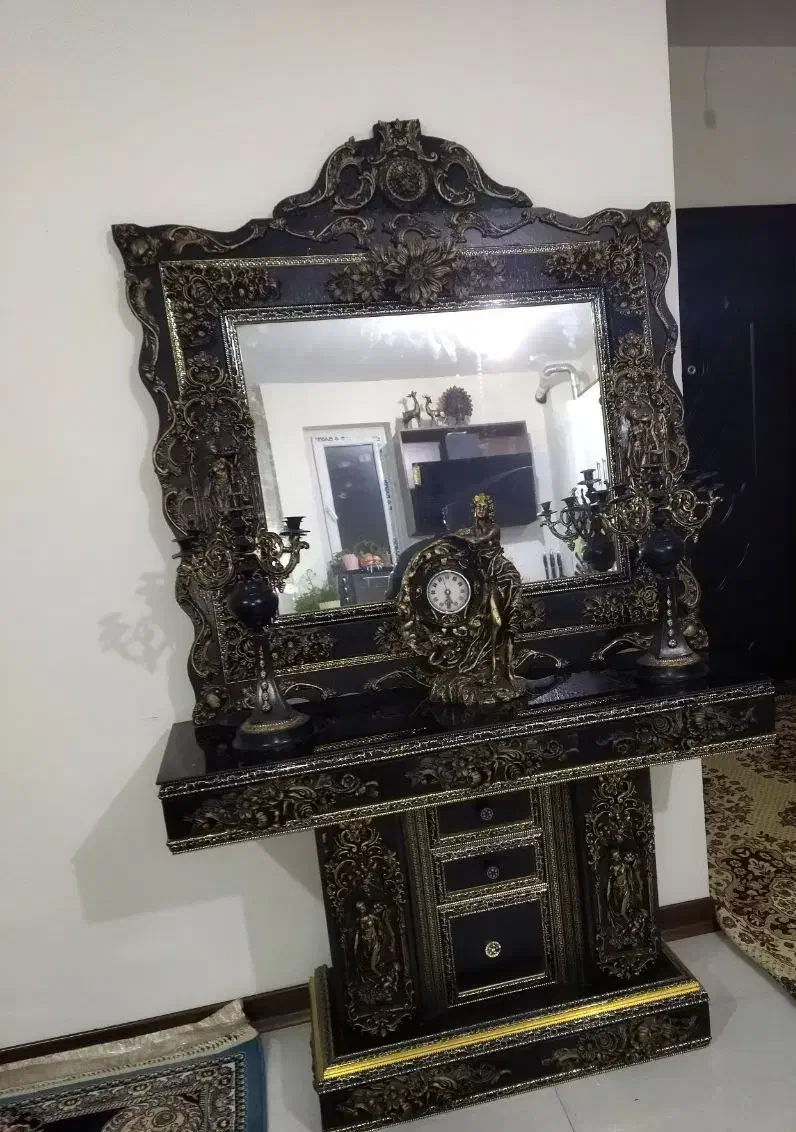 آیینه و شمعدان|بوفه، ویترین، کنسول|دماوند, مسکن مهر گیلاوند|دیوار