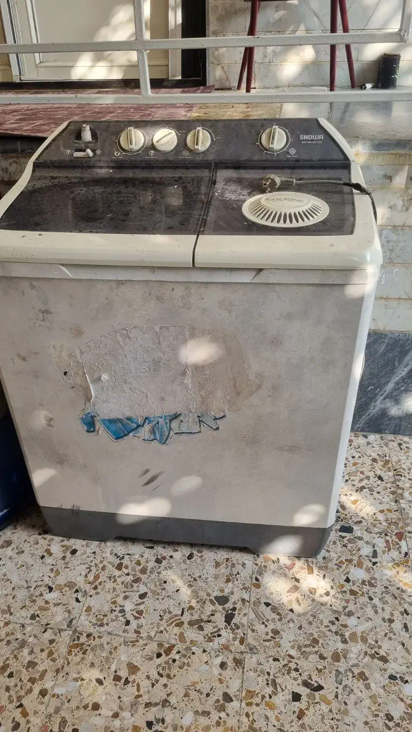 لباسشویی دو قلو|ماشین لباسشویی و خشککن لباس|رشت, آب و برق|دیوار