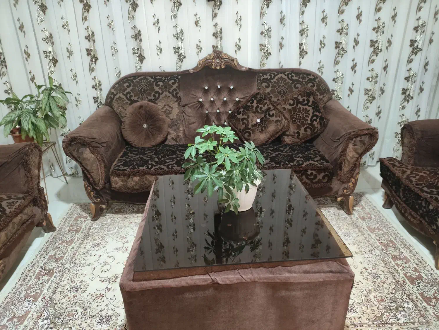 مبل 7نفره راحتی سالم|مبلمان خانگی و میز عسلی|گوآور, |دیوار