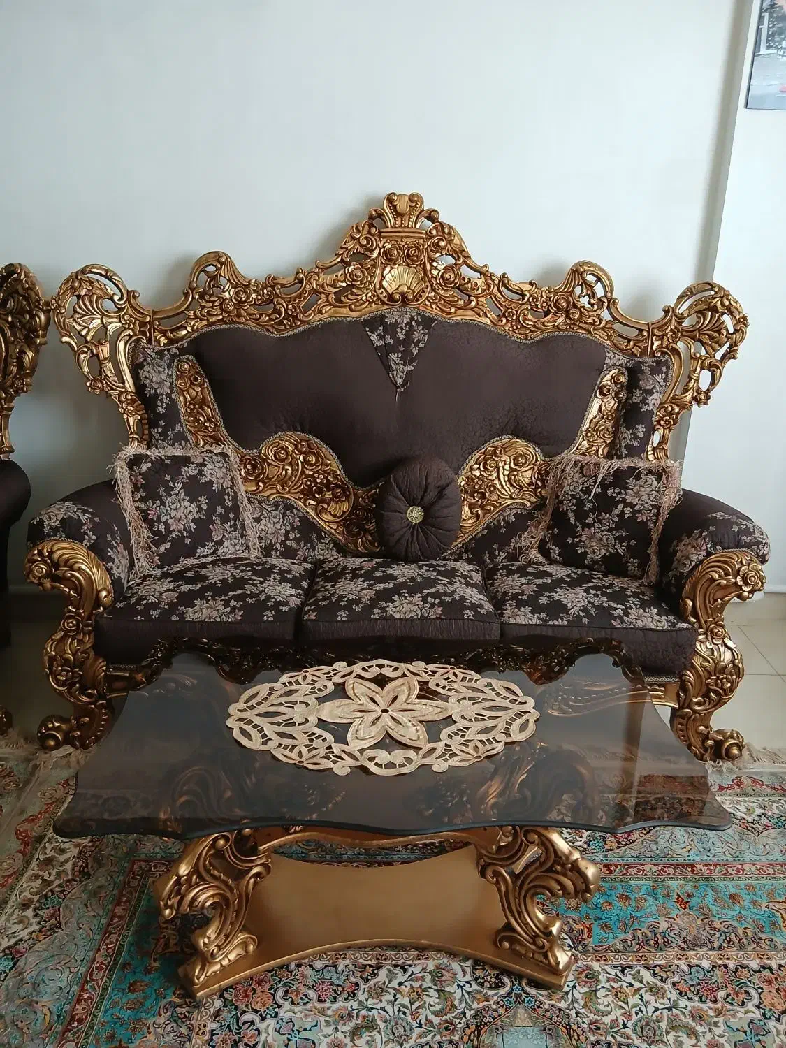 مبل ۹ نفره سلطنتی|مبلمان خانگی و میز عسلی|ارومیه, |دیوار
