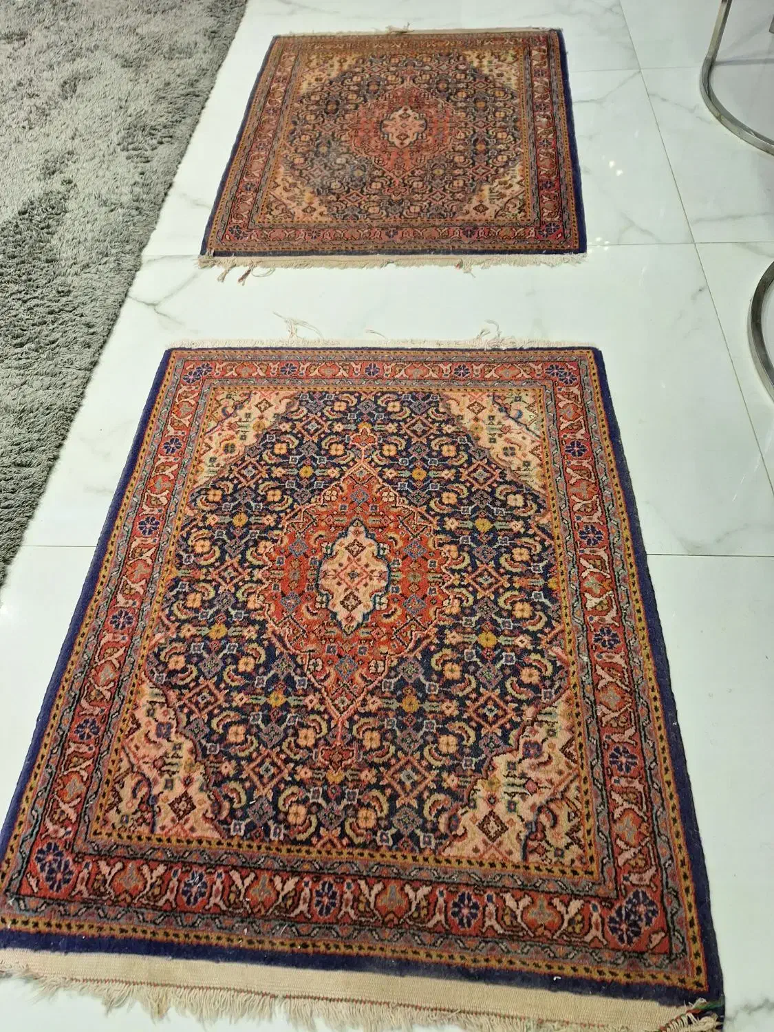 دو جفت قالیچه عتیقه با اصالت|فرش|اصفهان, بهار آزادی|دیوار