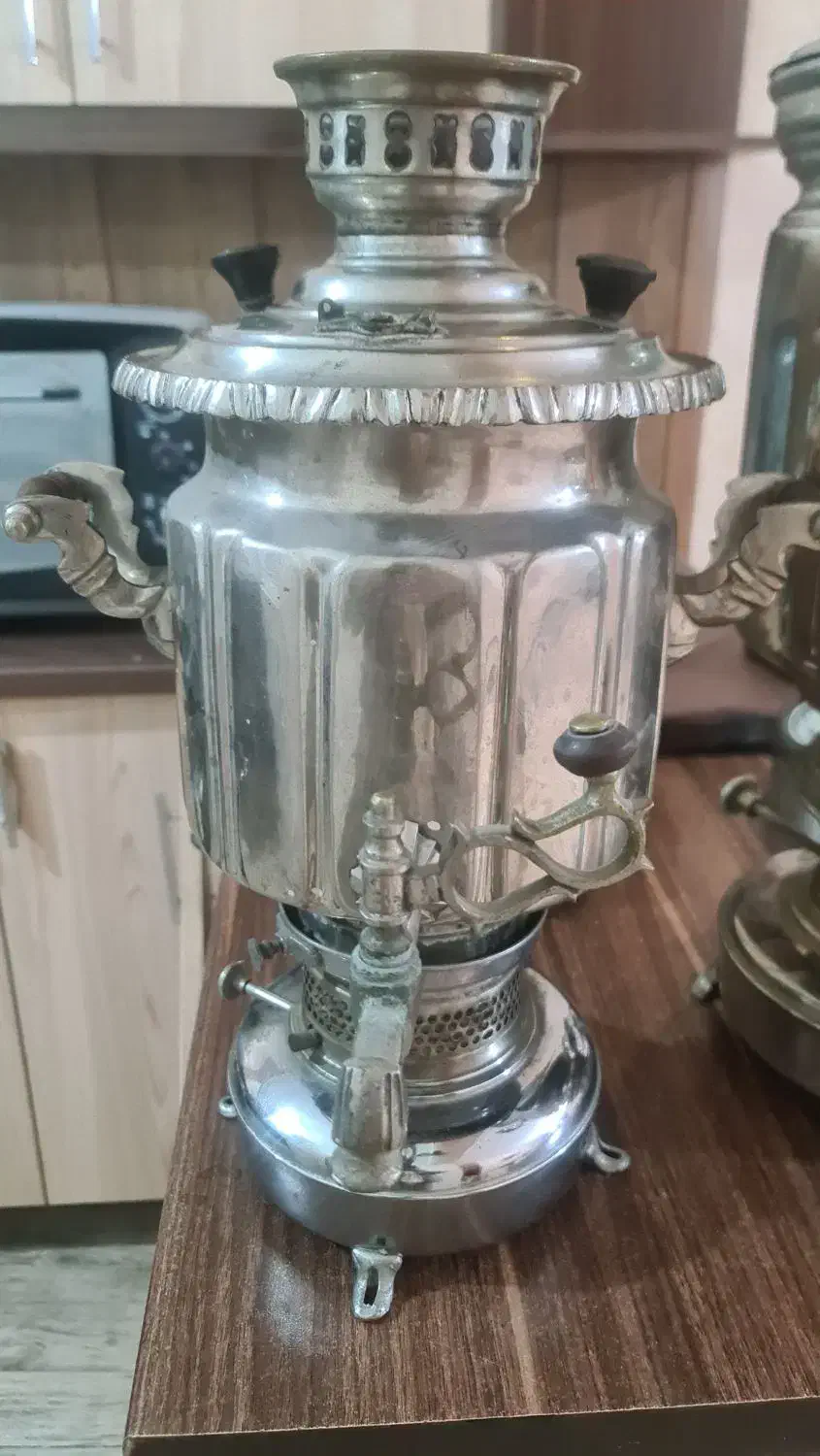 سماور برنجی نفتی قدیمی|کلکسیون اشیاء عتیقه|مشهد, کلاهدوز|دیوار