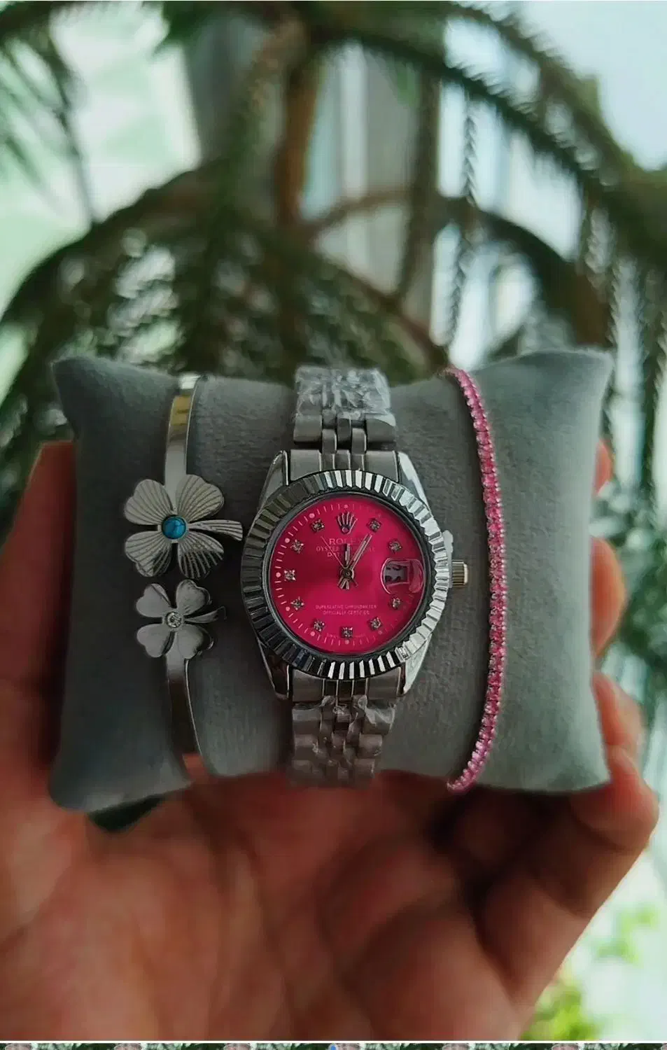 ست ساعت و دستبند صورتی|ساعت|کاشان, بهشتی|دیوار