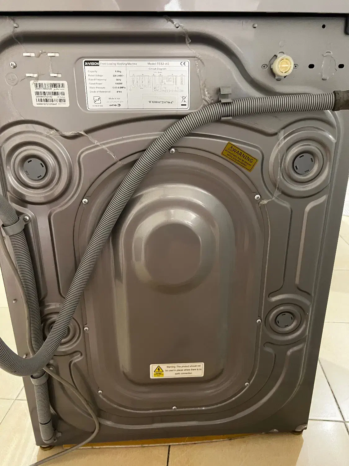 لباسشویی ۶کیلویی ایکس ویژن|ماشین لباسشویی و خشک‌کن لباس|کرج, عظیمیه|دیوار