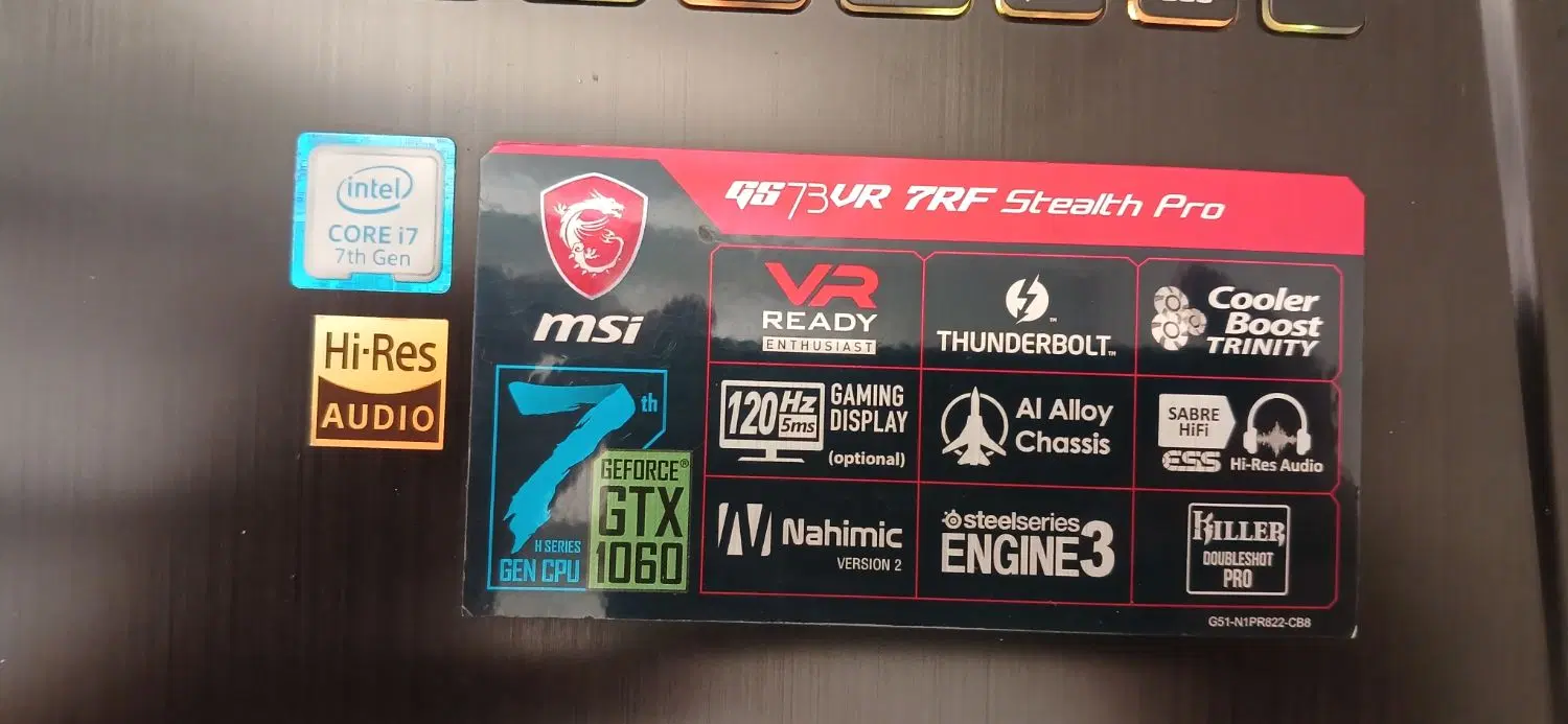 لپ تاپ msi sg73vr7rf|رایانه همراه|تهران, ستارخان|دیوار