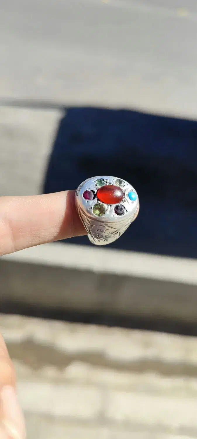 انگشتر ۷جواهر عتیقه|جواهرات|بیرجند, |دیوار