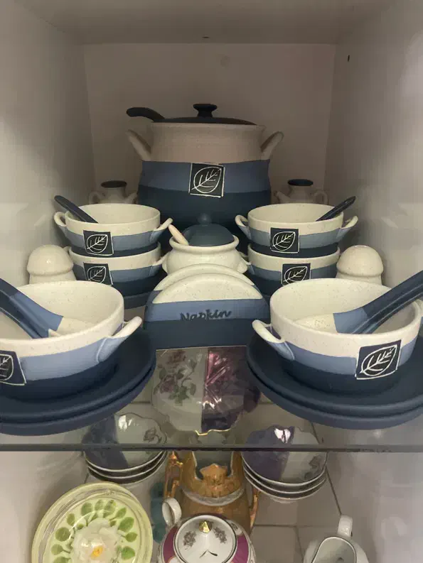 سرویس سوپ خوری اصلی قدیمی خارجی|ظروف سرو و پذیرایی|ری, سرتخت|دیوار