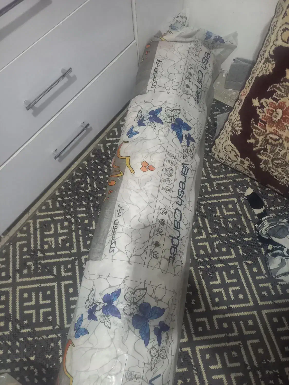 فرش نو|فرش|نیشابور, خط کاشمر|دیوار