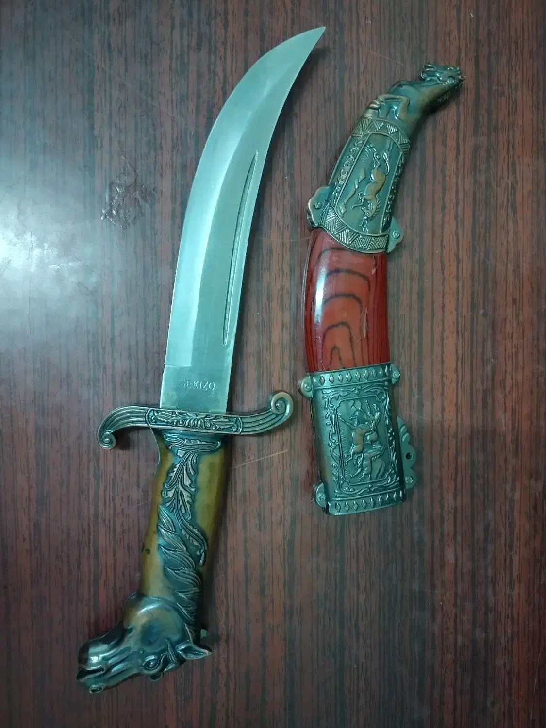 خنجر کله اسبی قدیمی|کلکسیون اشیاء عتیقه|دزفول, |دیوار