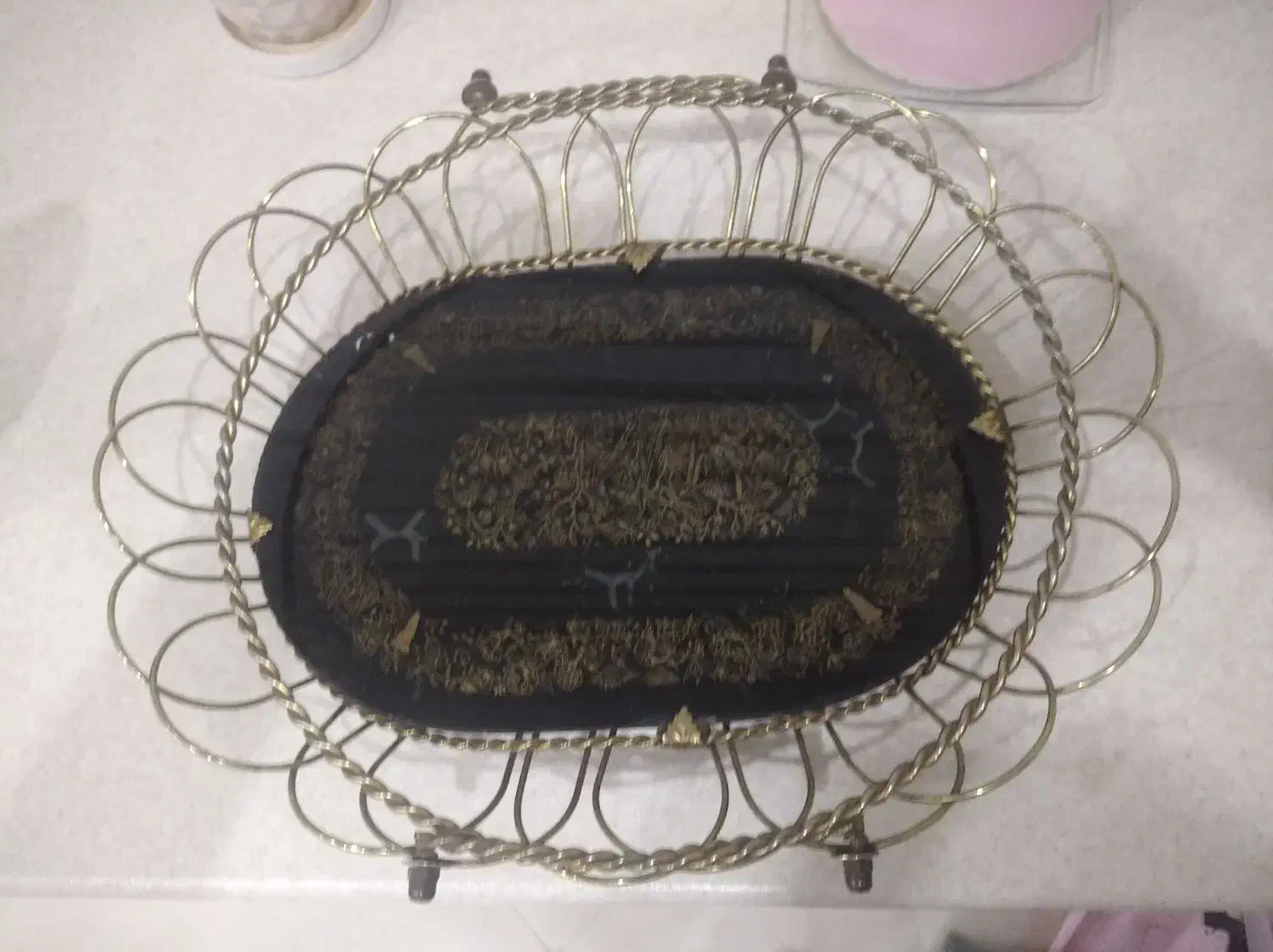 ظرف میوه خوری پایه دار دست ساز عتیقه|کلکسیون اشیاء عتیقه|تهران, دبستان|دیوار