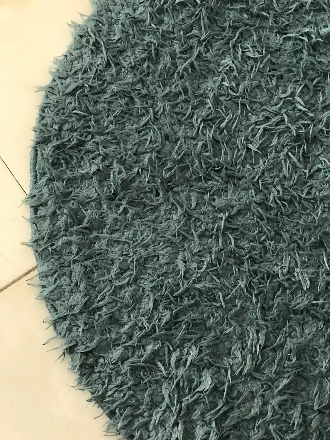 فرش گرد ( مدل شگی ) سبز رنگ|فرش|پردیس, فاز ۸|دیوار