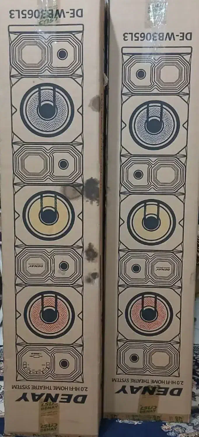 یک جفت باند اسپیکر هیولای دنای|سیستم صوتی خانگی|رودهن, |دیوار
