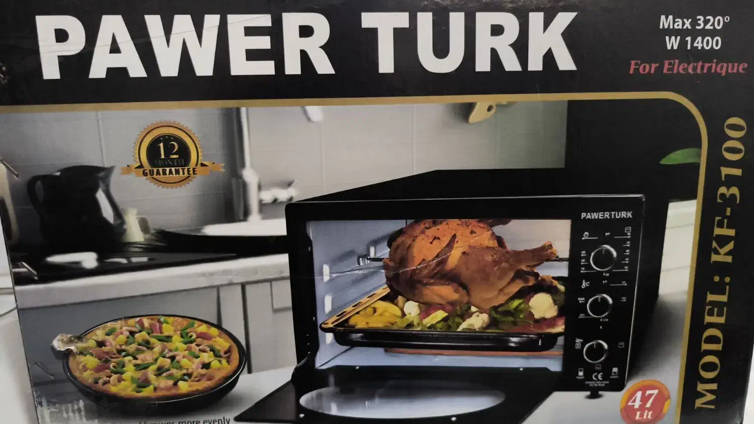 اوون توستر PAWWRTURK|اجاق گاز و لوازم برقی پختوپز|مرودشت, بیست متری بیمارستان|دیوار