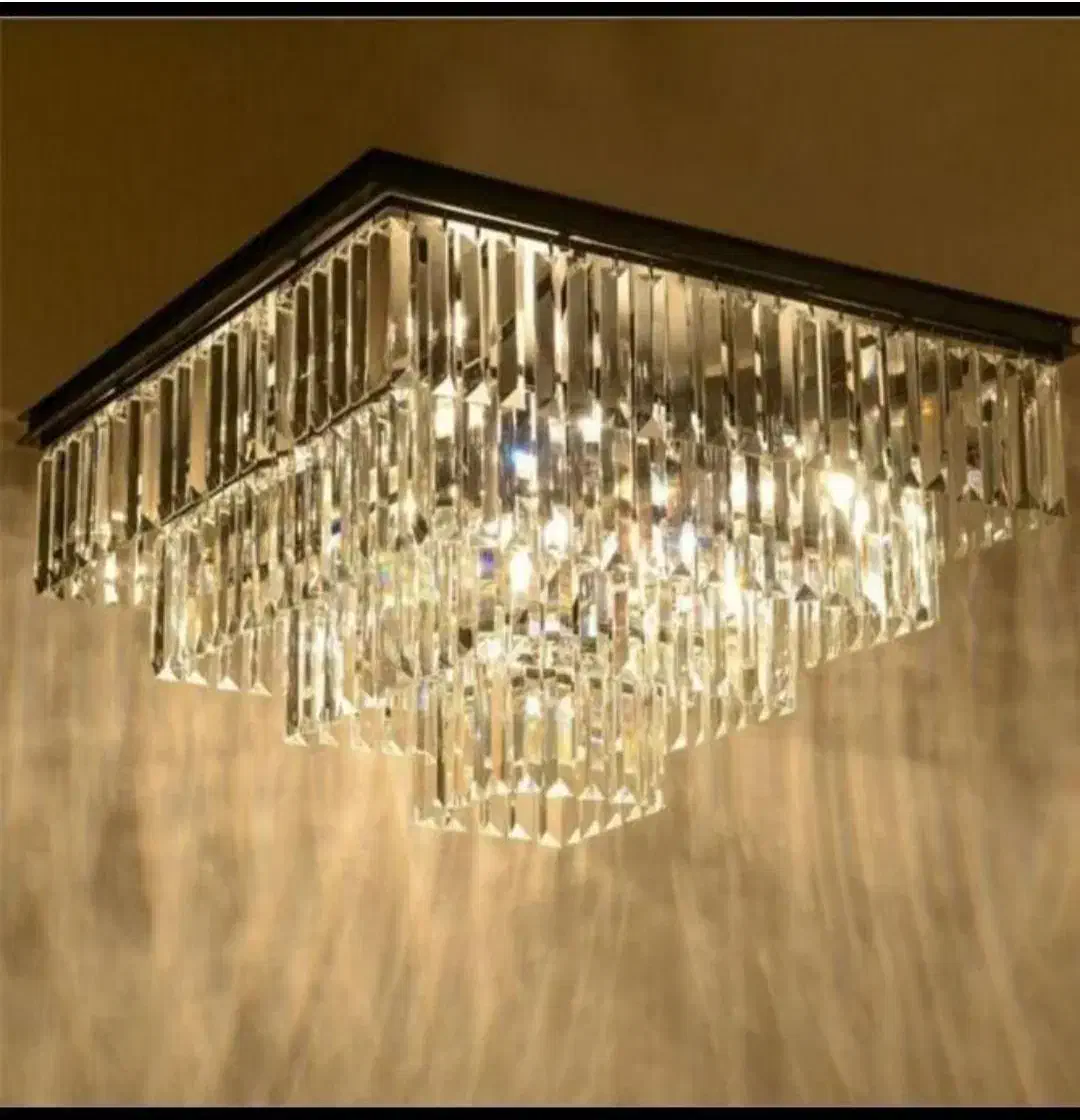 لوستر الماس. کریستالی مدل تینا مربع. AC light|لوستر و چراغ آویز|تهران, پارک شهر|دیوار