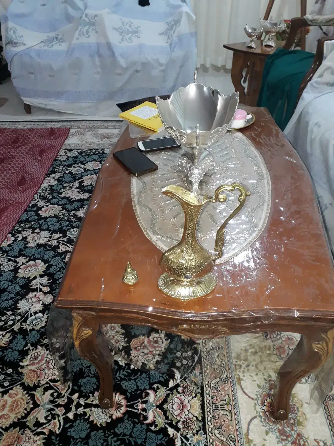 آیینه و شمعدان برنز|آینه|کرمانشاه, |دیوار