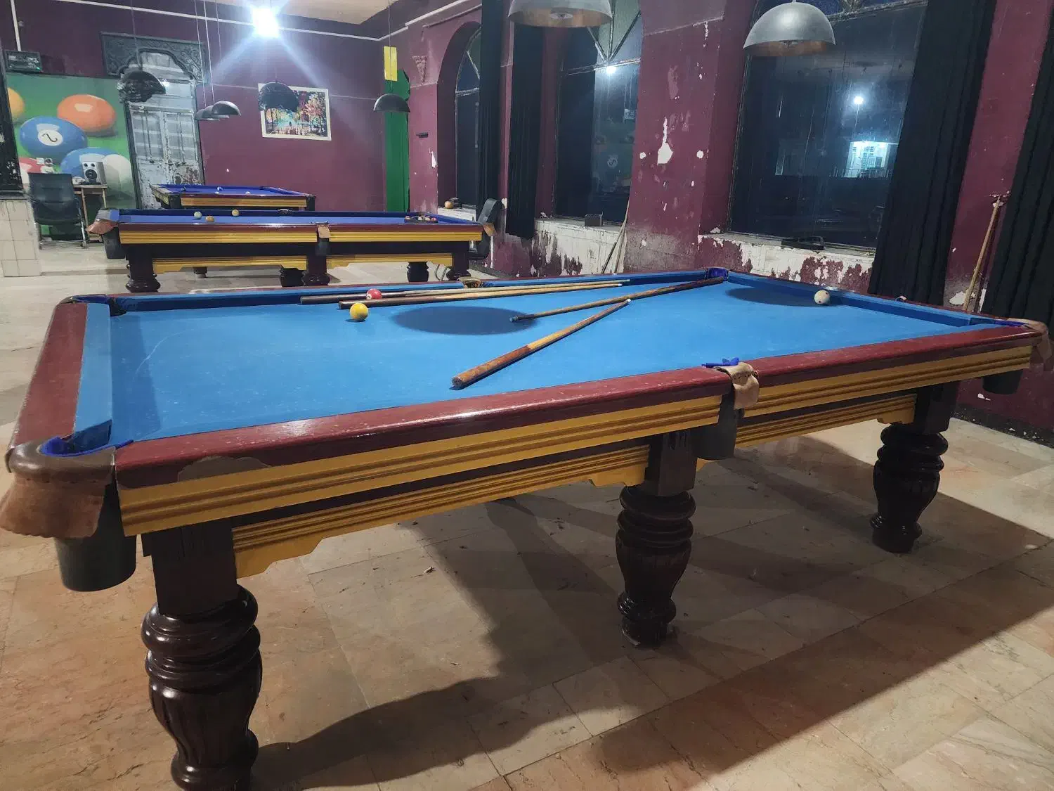 بیلیارد و اسنوکر با تجهیزات کامل فروش یا مشارکت|تجهیزات ورزشی|شیراز, شهرک بهشتی|دیوار